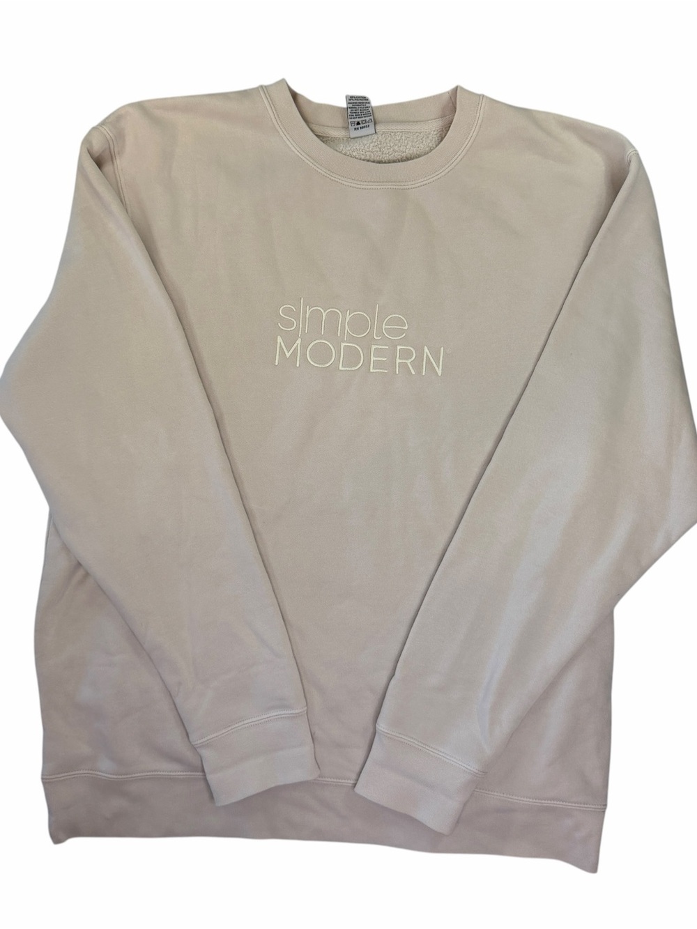 Simple Modern Women’s Crewneck Sweatshirt in Beige